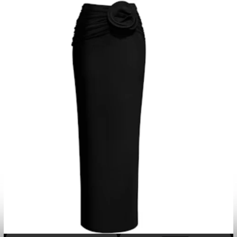 NWT Magda Butrym x H&M Maxi Skirt with Rose Appliqué - Picture 2 of 5